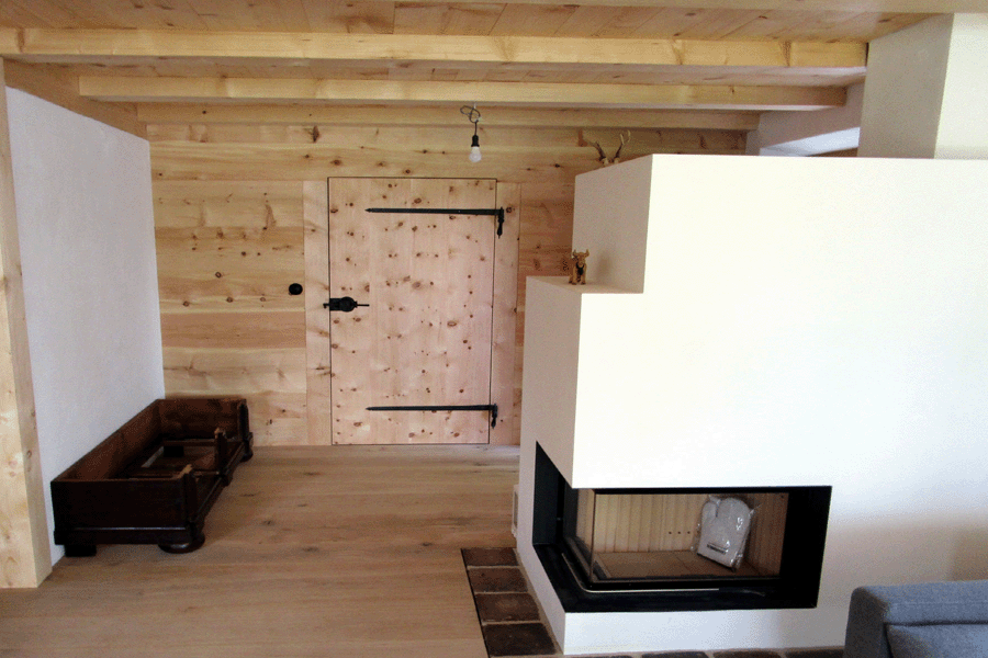 Zwischenwand Zirbenholz